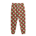Merry Christmas Plaid Pattern Print Sweatpants