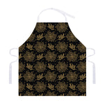 Merry Christmas Poinsettia Pattern Print Adjustable Apron
