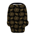 Merry Christmas Poinsettia Pattern Print Baby Seat Cover