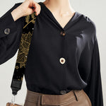 Merry Christmas Poinsettia Pattern Print Bag Strap