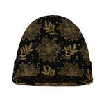 Merry Christmas Poinsettia Pattern Print Beanie