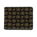 Merry Christmas Poinsettia Pattern Print Bifold Wallet