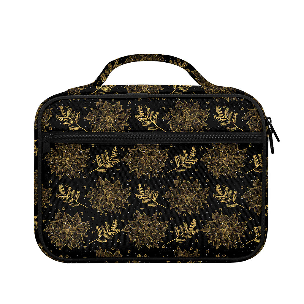 Merry Christmas Poinsettia Pattern Print Briefcase Bible Bag
