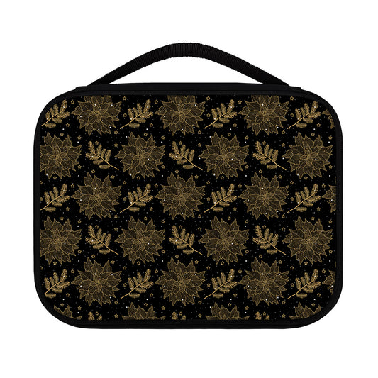 Merry Christmas Poinsettia Pattern Print Classic Bible Case