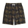 Merry Christmas Poinsettia Pattern Print Cotton Shorts