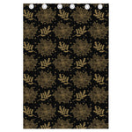 Merry Christmas Poinsettia Pattern Print Curtain