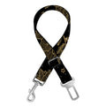 Merry Christmas Poinsettia Pattern Print Dog Seat Belt