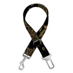 Merry Christmas Poinsettia Pattern Print Dog Seat Belt