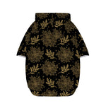 Merry Christmas Poinsettia Pattern Print Dog Zip Up Hoodie