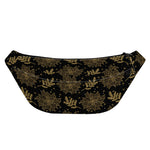 Merry Christmas Poinsettia Pattern Print Fanny Pack