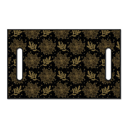 Merry Christmas Poinsettia Pattern Print Golf Cart Seat Cover