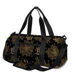 Merry Christmas Poinsettia Pattern Print Gym Bag