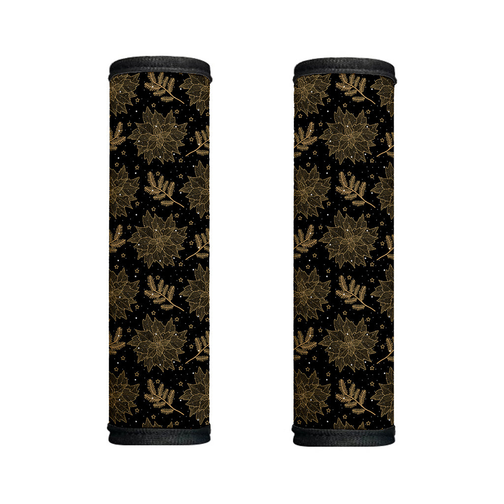 Merry Christmas Poinsettia Pattern Print Handle Covers
