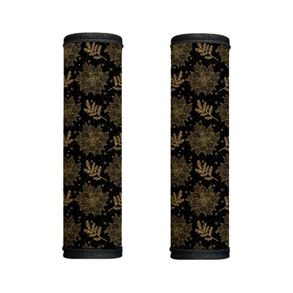 Merry Christmas Poinsettia Pattern Print Handle Covers