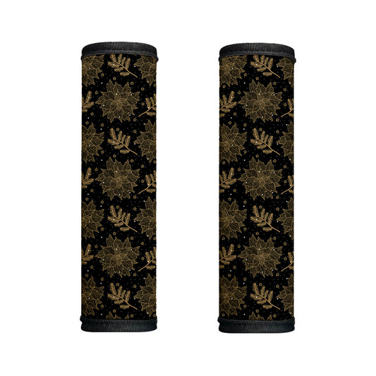 Merry Christmas Poinsettia Pattern Print Handle Covers