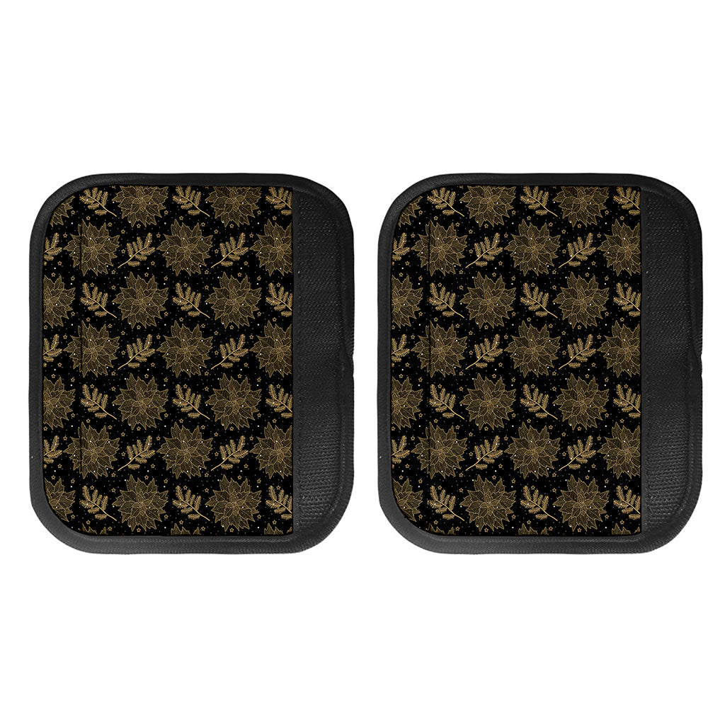 Merry Christmas Poinsettia Pattern Print Handle Covers