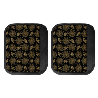 Merry Christmas Poinsettia Pattern Print Handle Covers
