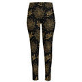 Merry Christmas Poinsettia Pattern Print High-Waisted Pocket Leggings