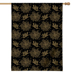 Merry Christmas Poinsettia Pattern Print House Flag