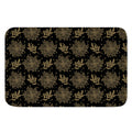 Merry Christmas Poinsettia Pattern Print Indoor Door Mat