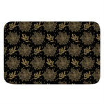 Merry Christmas Poinsettia Pattern Print Indoor Door Mat