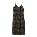 Merry Christmas Poinsettia Pattern Print Jersey Midi Cami Dress