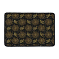 Merry Christmas Poinsettia Pattern Print Kitchen Mat