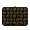 Merry Christmas Poinsettia Pattern Print Laptop Sleeve
