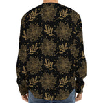 Merry Christmas Poinsettia Pattern Print Long Sleeve Baseball Jersey