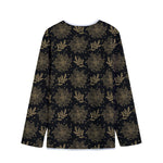 Merry Christmas Poinsettia Pattern Print Long Sleeve Short Coat