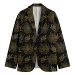 Merry Christmas Poinsettia Pattern Print Men's Blazer