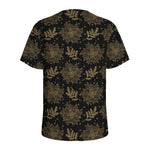 Merry Christmas Poinsettia Pattern Print Men's Sports T-Shirt