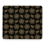 Merry Christmas Poinsettia Pattern Print Mouse Pad