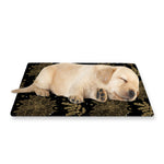 Merry Christmas Poinsettia Pattern Print Pet Cooling Mat Cover