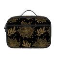 Merry Christmas Poinsettia Pattern Print Portable Lunch Bag