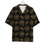 Merry Christmas Poinsettia Pattern Print Rayon Hawaiian Shirt