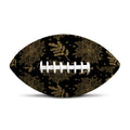 Merry Christmas Poinsettia Pattern Print Rugby Ball