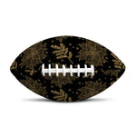 Merry Christmas Poinsettia Pattern Print Rugby Ball