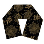 Merry Christmas Poinsettia Pattern Print Scarf