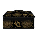 Merry Christmas Poinsettia Pattern Print Small Lunch Bag