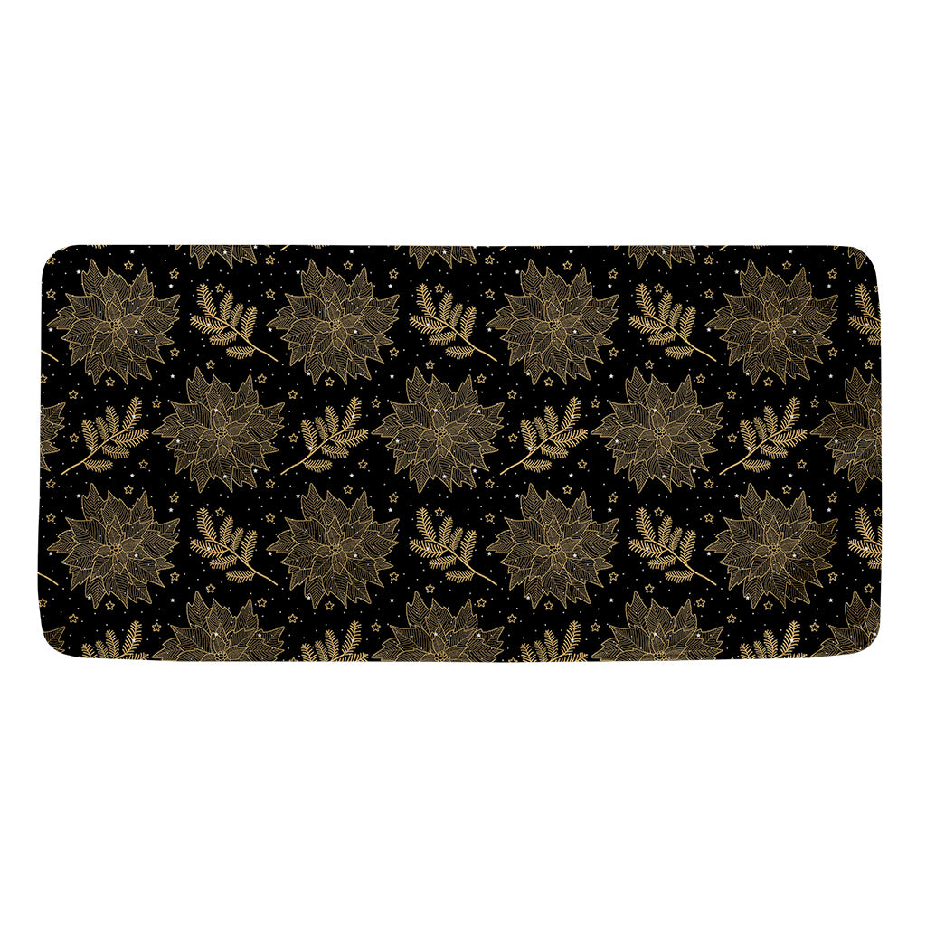 Merry Christmas Poinsettia Pattern Print Towel