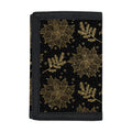 Merry Christmas Poinsettia Pattern Print Trifold Wallet