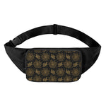 Merry Christmas Poinsettia Pattern Print Waist Bag
