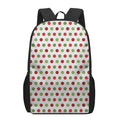 Merry Christmas Polka Dot Pattern Print 17 Inch Backpack