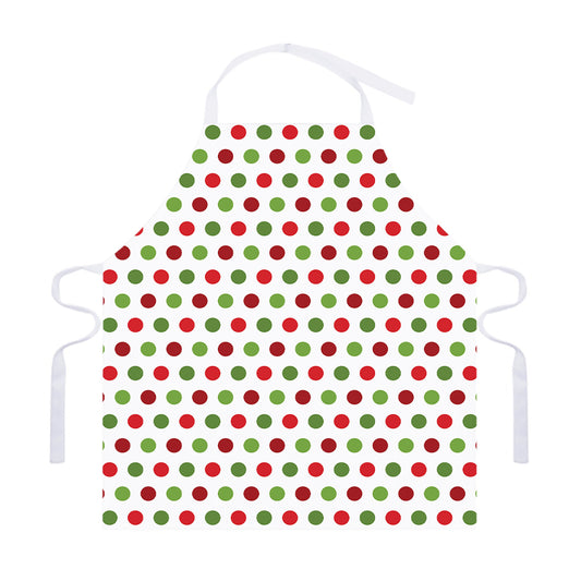 Merry Christmas Polka Dot Pattern Print Adjustable Apron