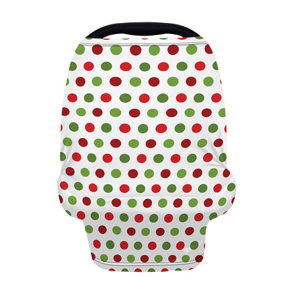 Merry Christmas Polka Dot Pattern Print Baby Seat Cover