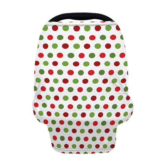 Merry Christmas Polka Dot Pattern Print Baby Seat Cover