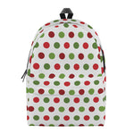 Merry Christmas Polka Dot Pattern Print Backpack