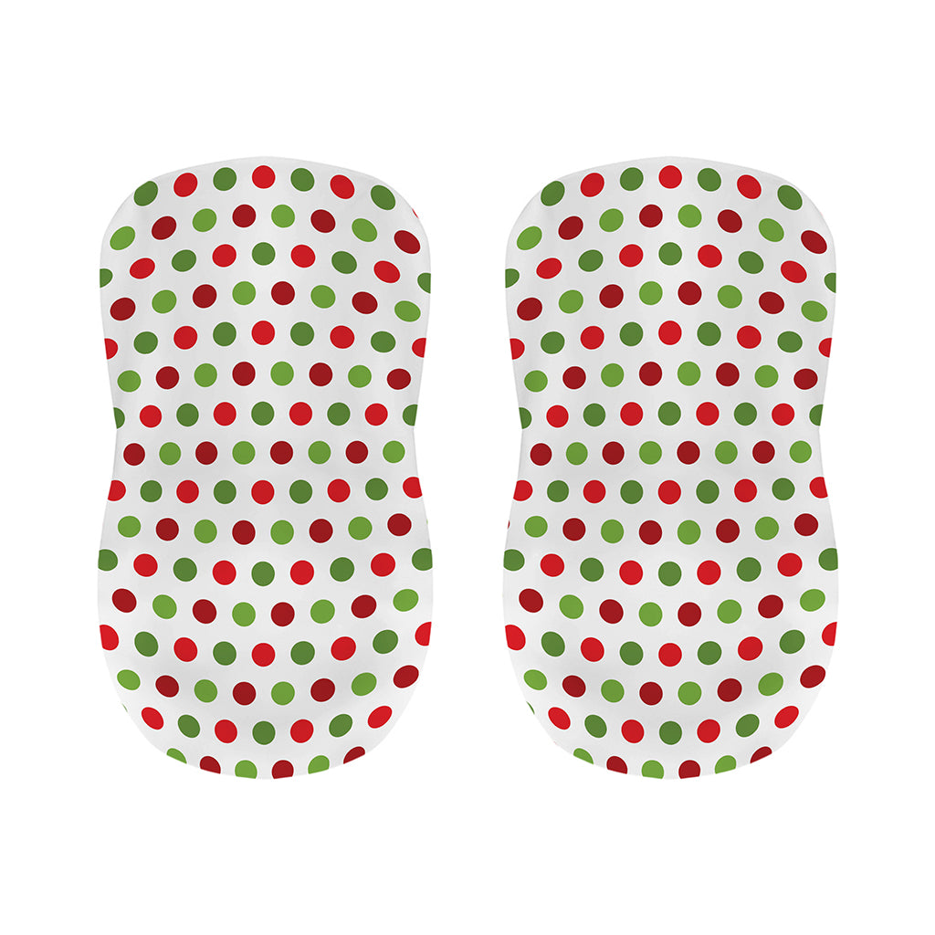 Merry Christmas Polka Dot Pattern Print Bar Stool Covers