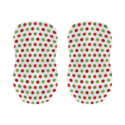 Merry Christmas Polka Dot Pattern Print Bar Stool Covers